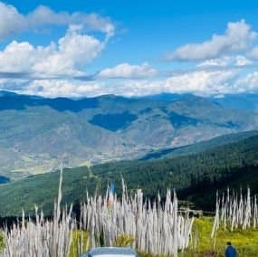 Prayer flags in the Himalayas
