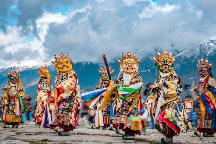 Bhutan mask dance festival